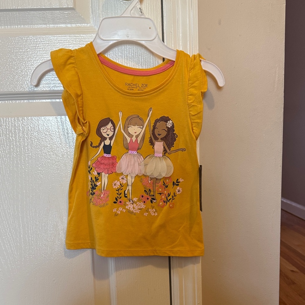 Rachel Zoe Mustard Ballet Dancers Tee